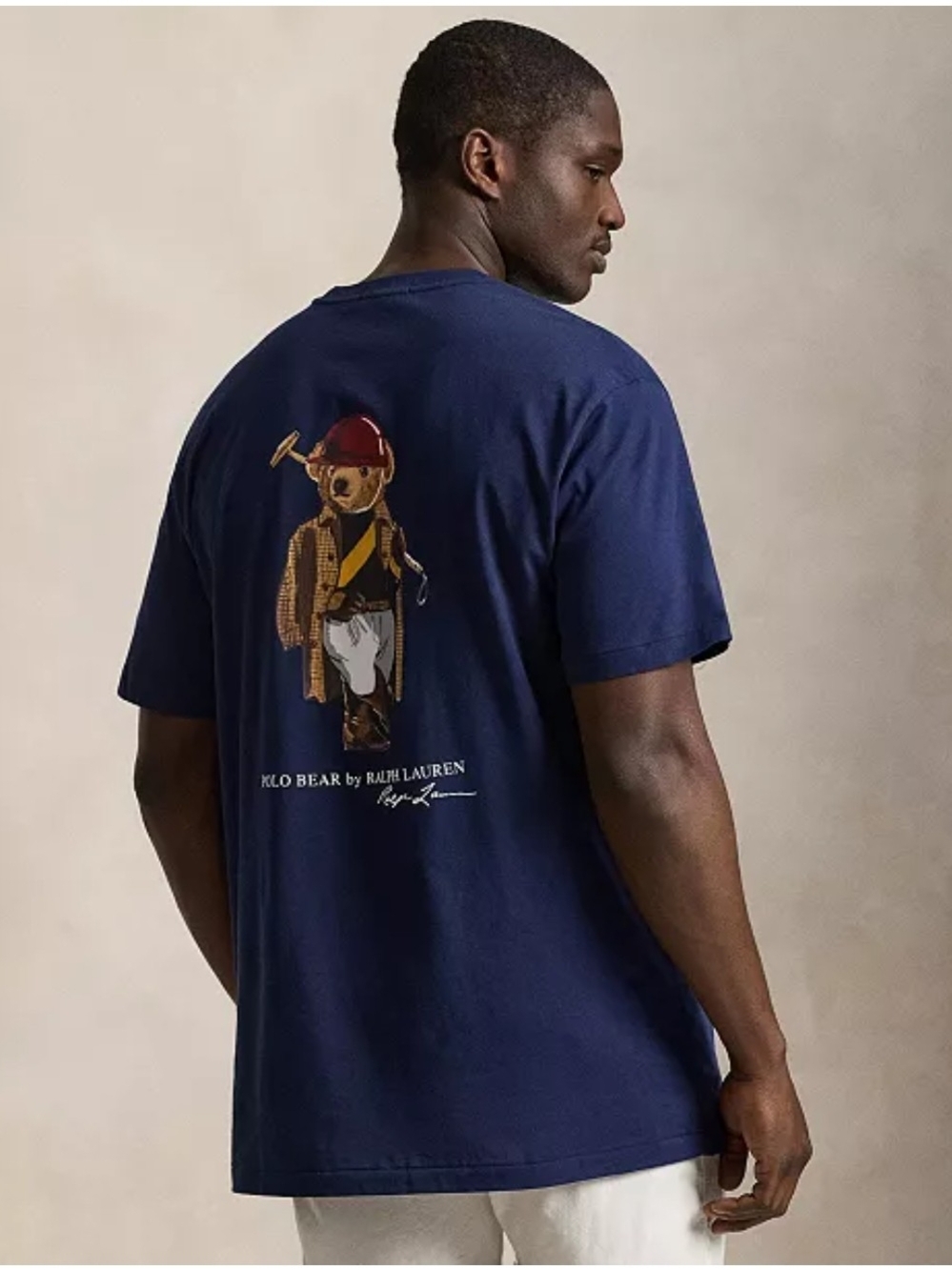 Polo Ralph Lauren Men's Big & Tall Short-Sleeve Polo Bear Jersey T-Shirt 2XB
